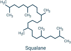 skeletal formula squalane molecule saturated compound derived from squalene 833685 603 copy
